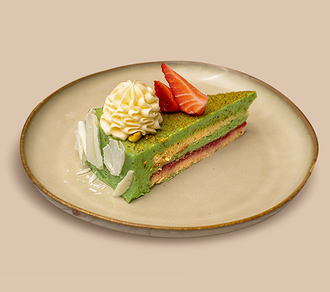 Pistachio Raspberry Cake