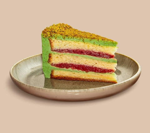 Pistachio Raspberry Cake